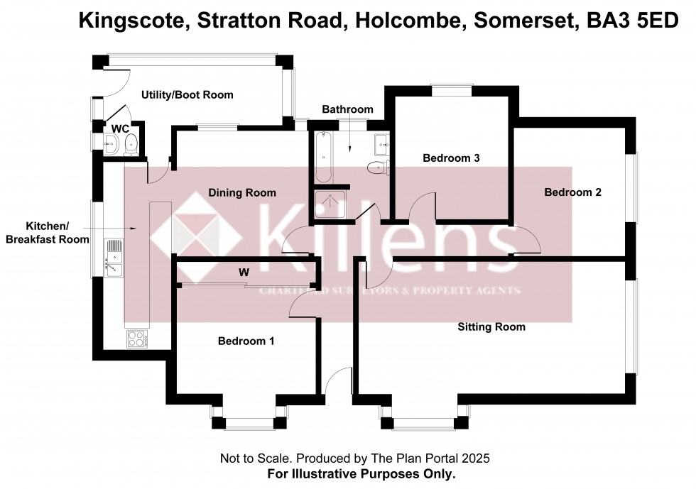 Floorplan for Holcombe, Somerset
