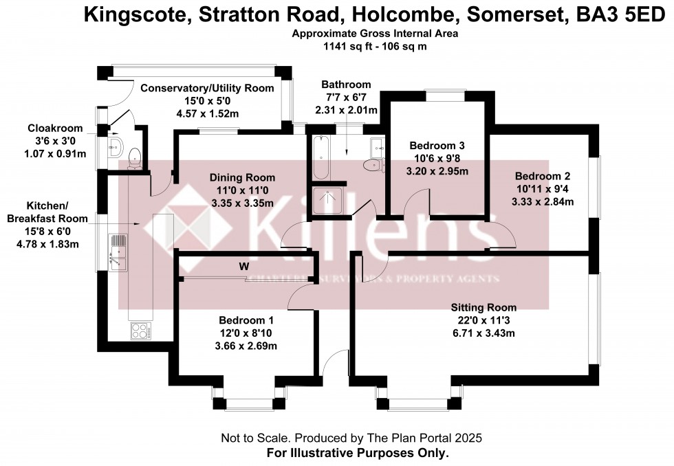 Floorplan for Holcombe, Somerset