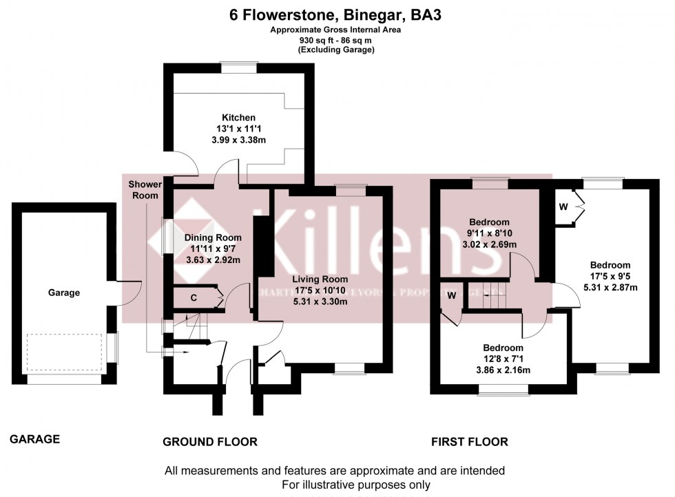 Floorplan for Binegar, Radstock, Somerset