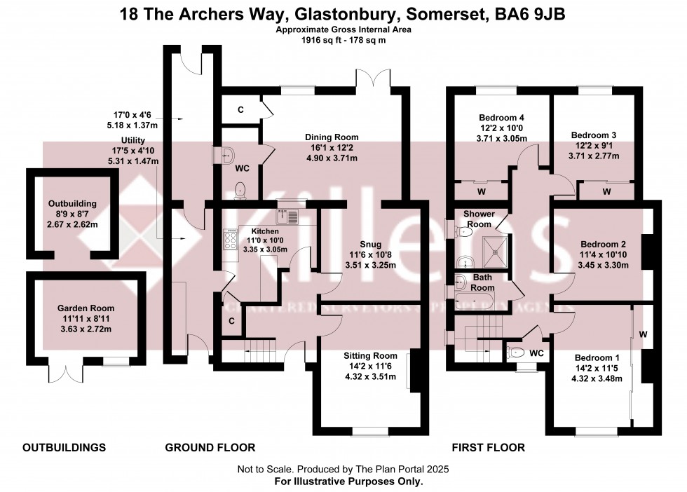 Floorplan for Glastonbury, Somerset