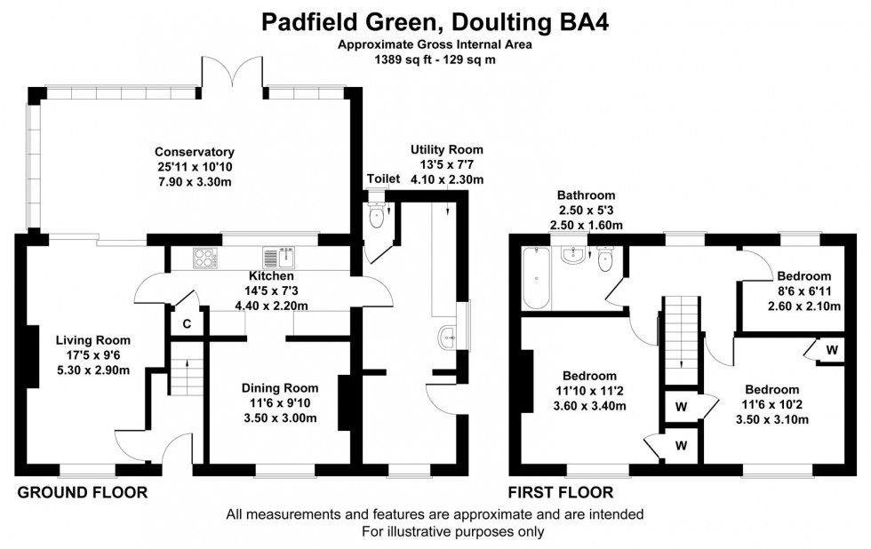 Floorplan for Doulting, Shepton Mallet