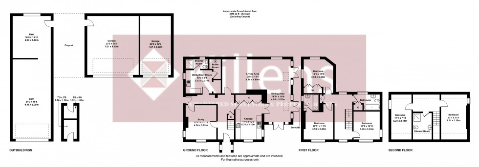 Floorplan for Somerton, Somerset