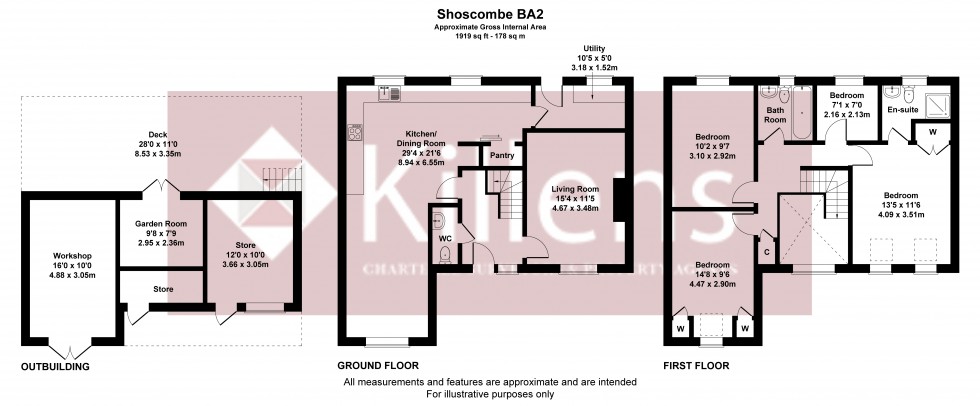 Floorplan for Shoscombe, Bath, Somerset