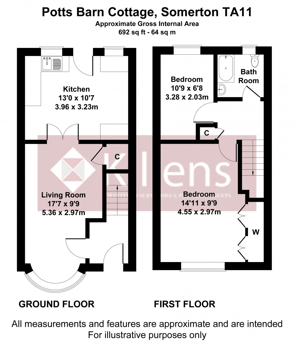 Floorplan for Somerton, Somerset