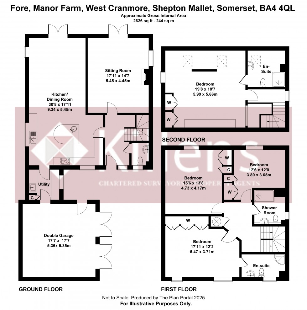 Floorplan for West Cranmore, Somerset, Cranmore