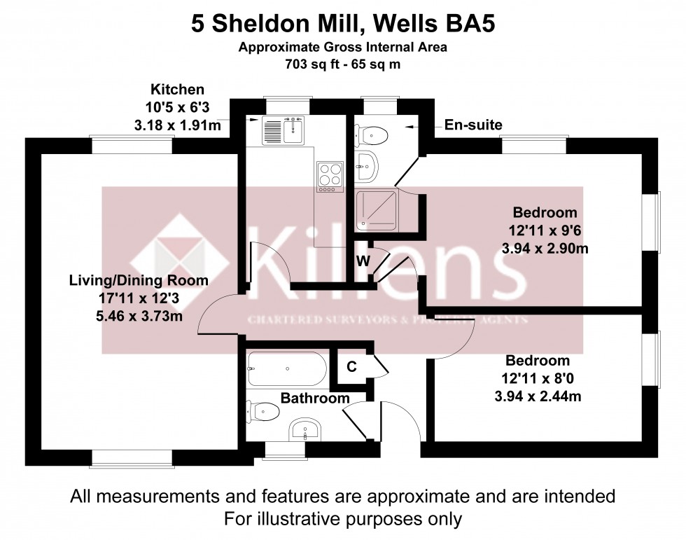 Floorplan for Wells, Somerset