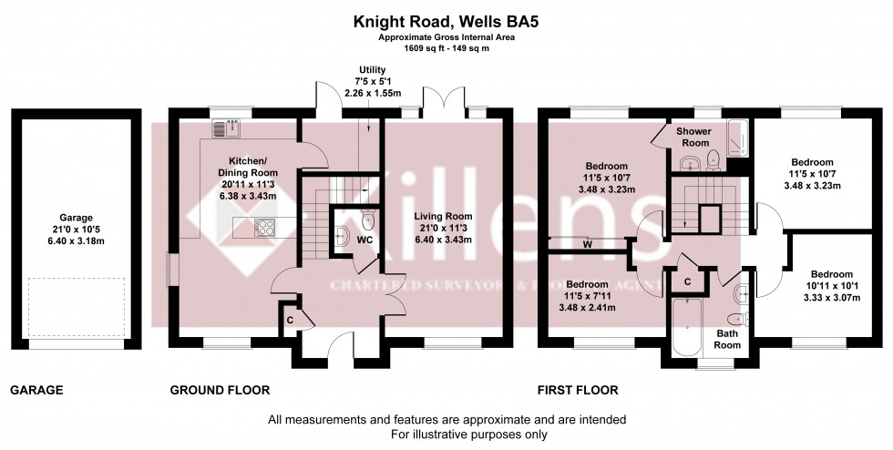 Floorplan for Wells, Somerset