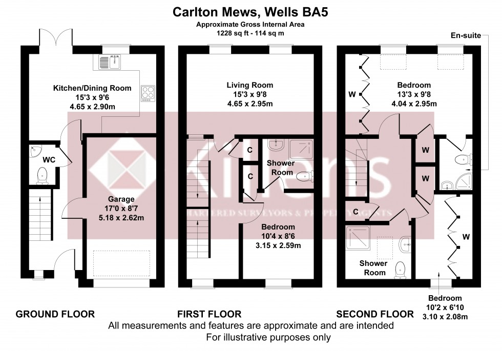 Floorplan for Wells, Somerset