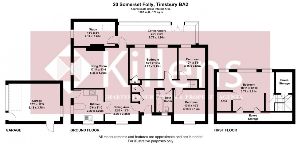 Floorplan for Timsbury, Bath, Somerset