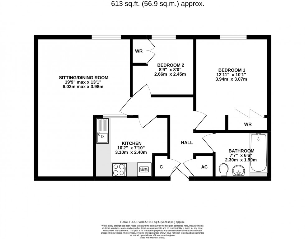 Floorplan for Wells, Somerset