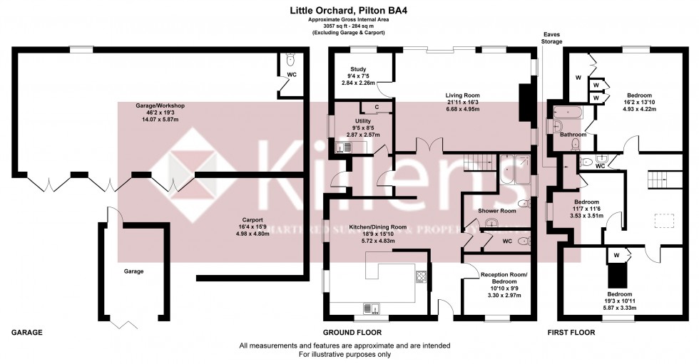 Floorplan for Pilton, Shepton Mallet, Somerset
