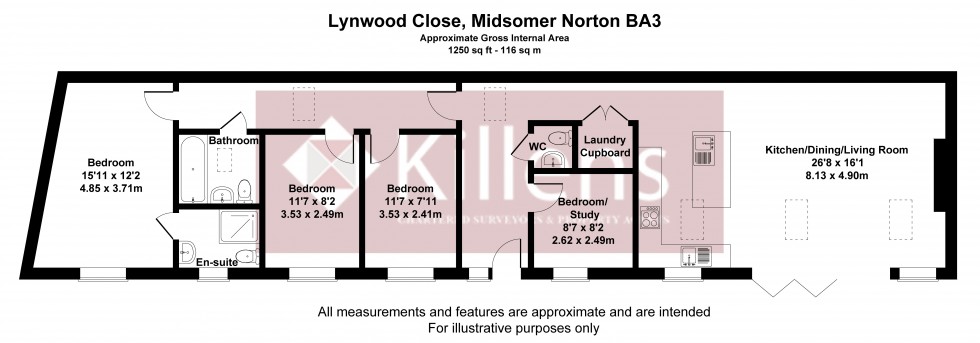 Floorplan for Midsomer Norton, Radstock, Somerset