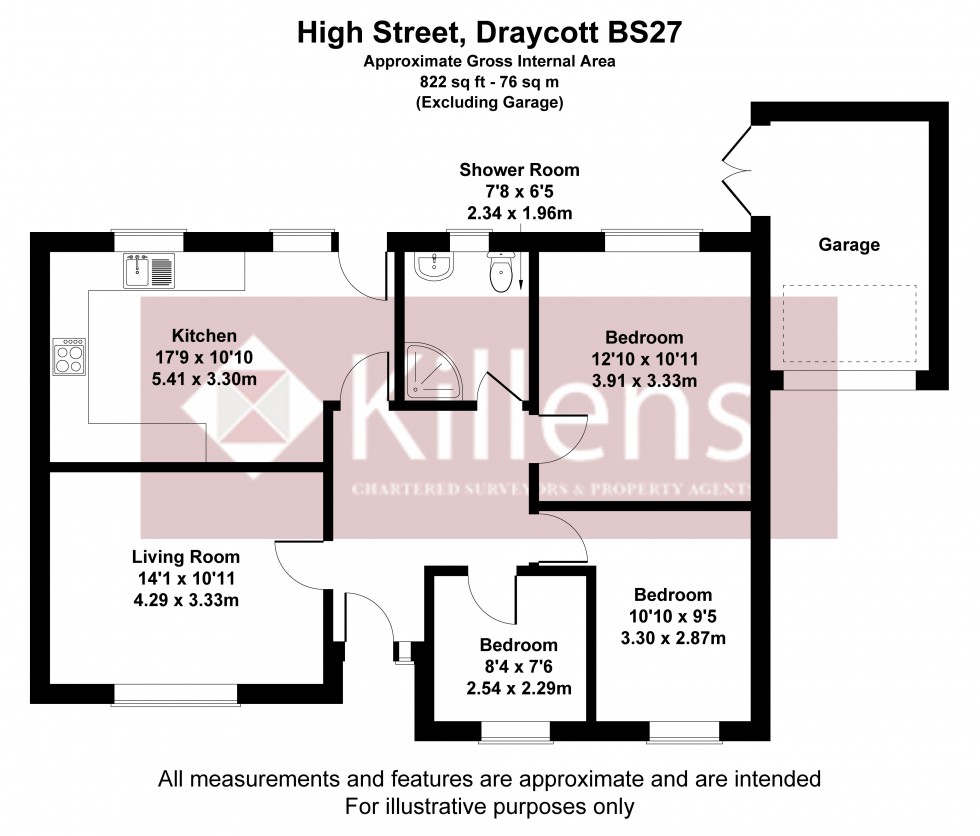 Floorplan for Draycott, Cheddar, Somerset
