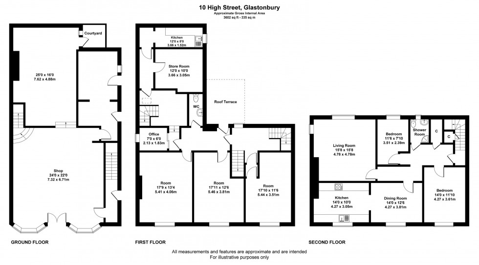Floorplan for Glastonbury, Somerset
