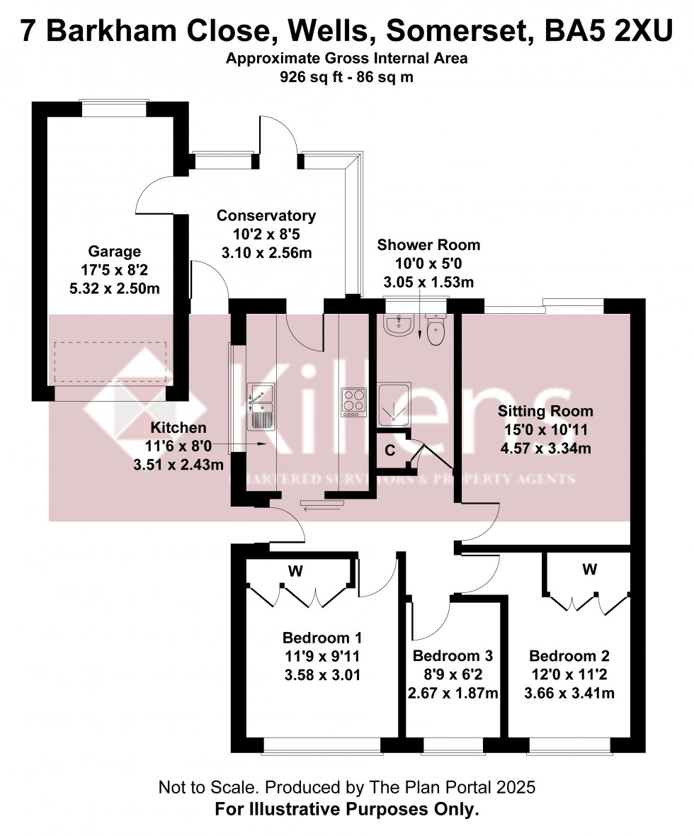 Floorplan for Wells, Somerset