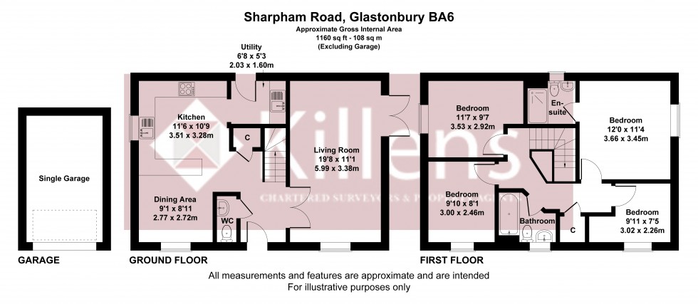 Floorplan for Glastonbury, Somerset