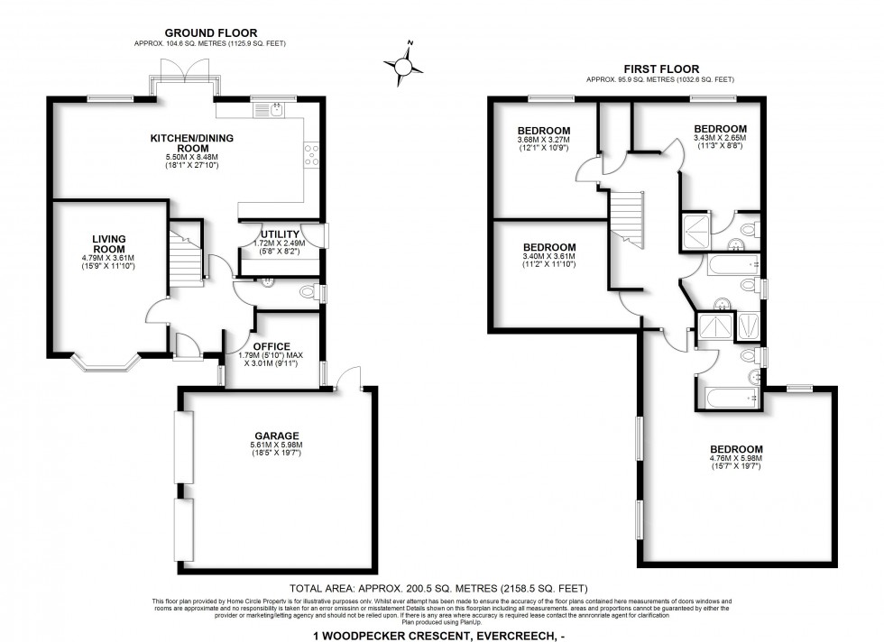 Floorplan for Evercreech, Shepton Mallet, Somerset