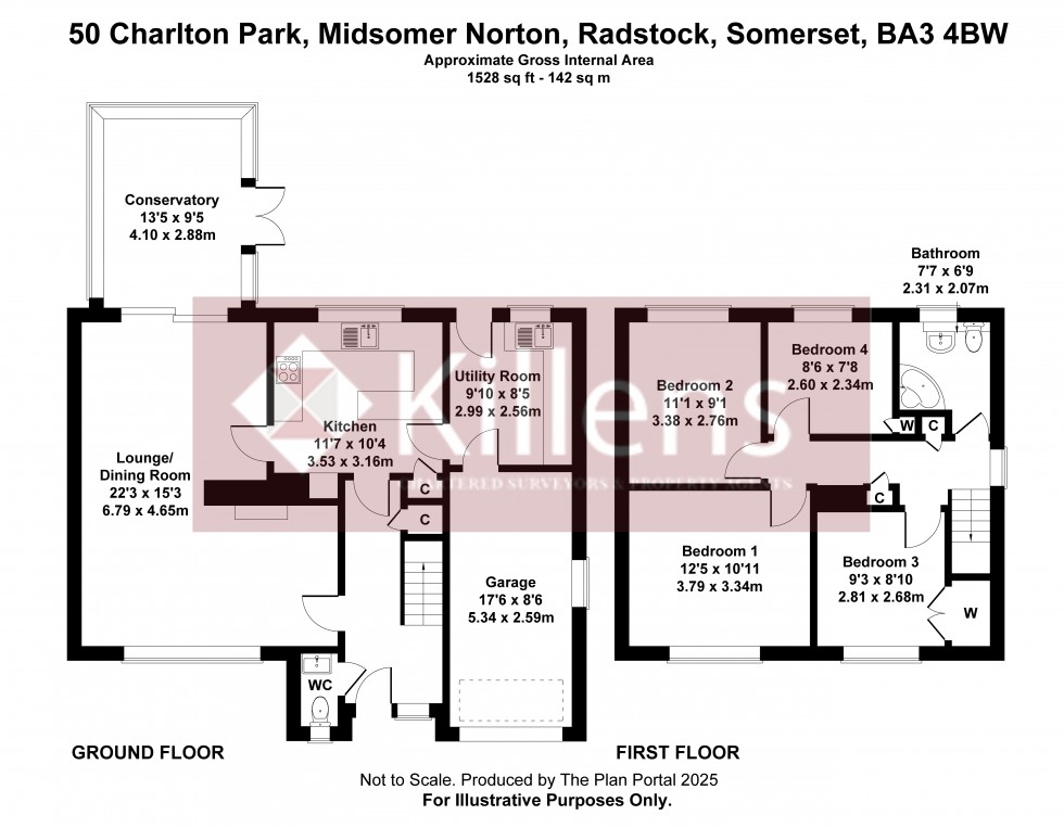 Floorplan for Midsomer Norton, Radstock, Somerset