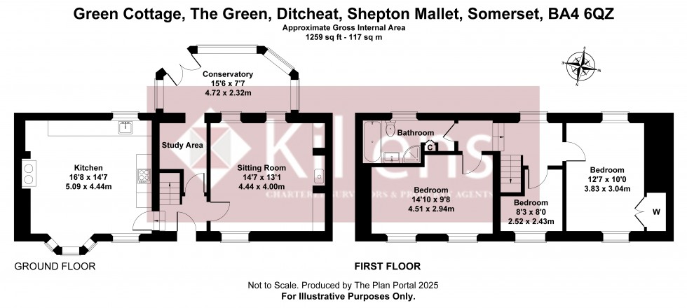 Floorplan for Ditcheat, Shepton Mallet, Somerset