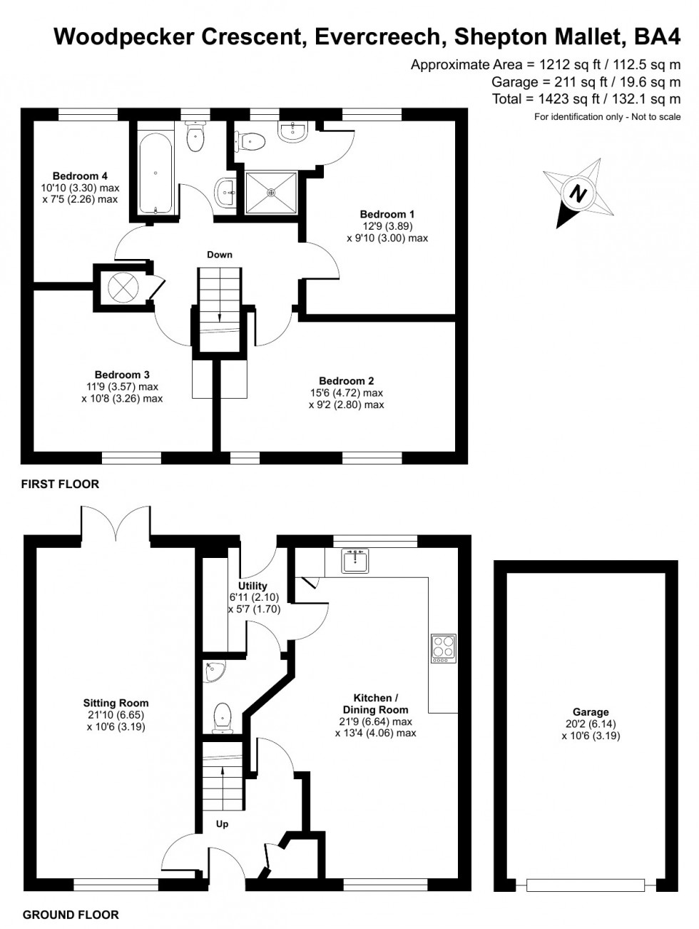 Floorplan for Evercreech, Shepton Mallet, Somerset