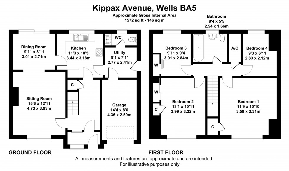 Floorplan for Wells, Somerset