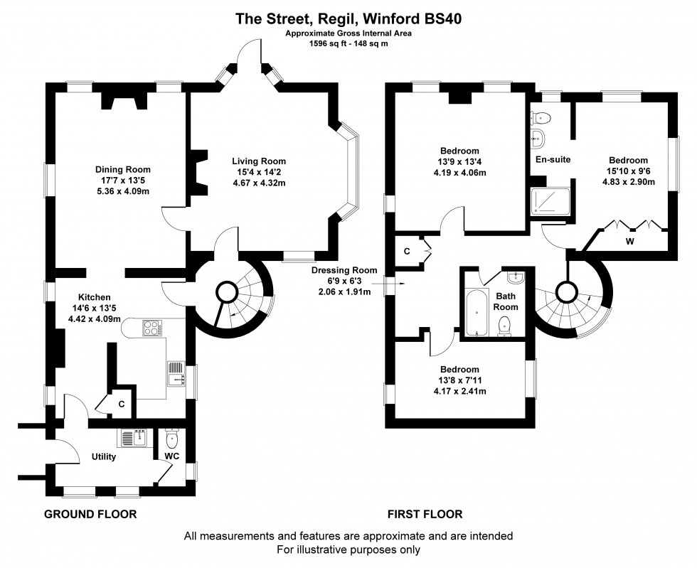 Floorplan for Regil, Winford, Bristol