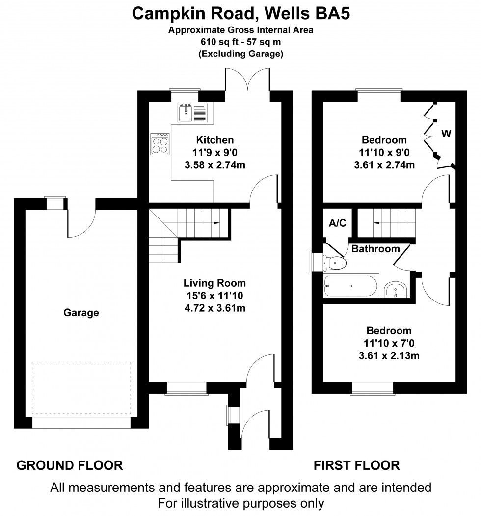 Floorplan for Wells, Somerset