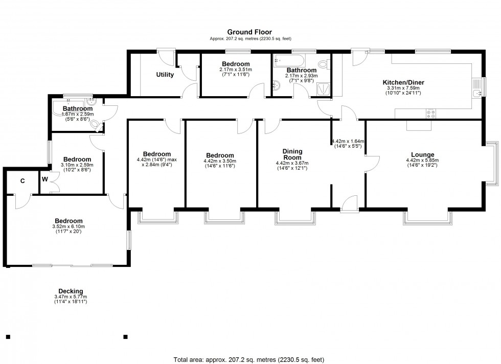 Floorplan for Shipham, Winscombe, Somerset