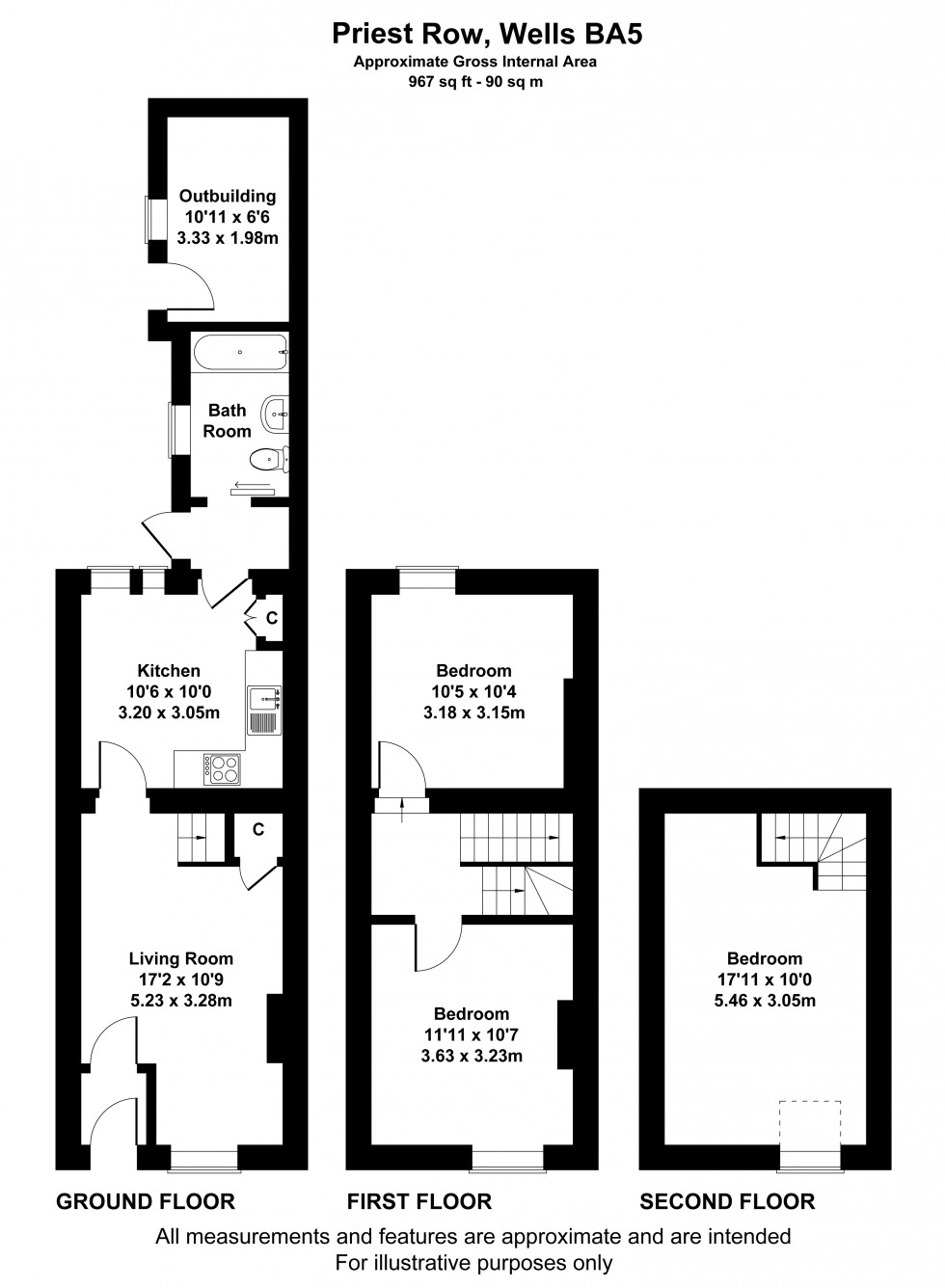 Floorplan for Wells, Somerset