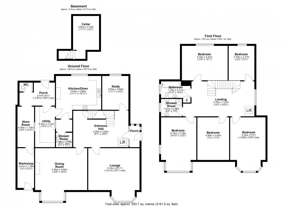 Floorplan for Wells, Somerset