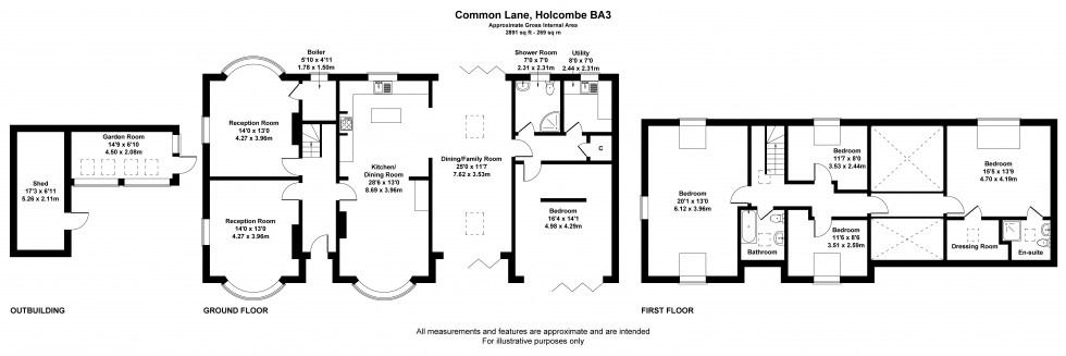 Floorplan for Holcombe, Radstock, Somerset