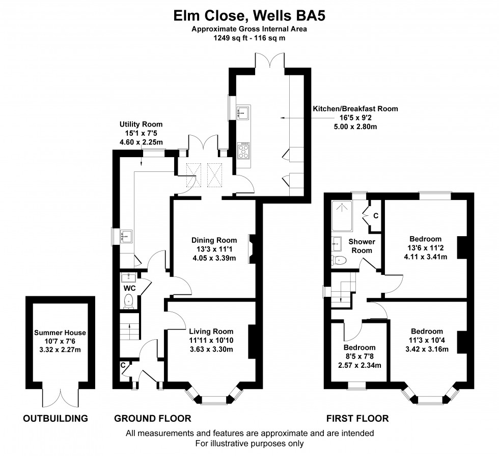 Floorplan for Wells, Somerset