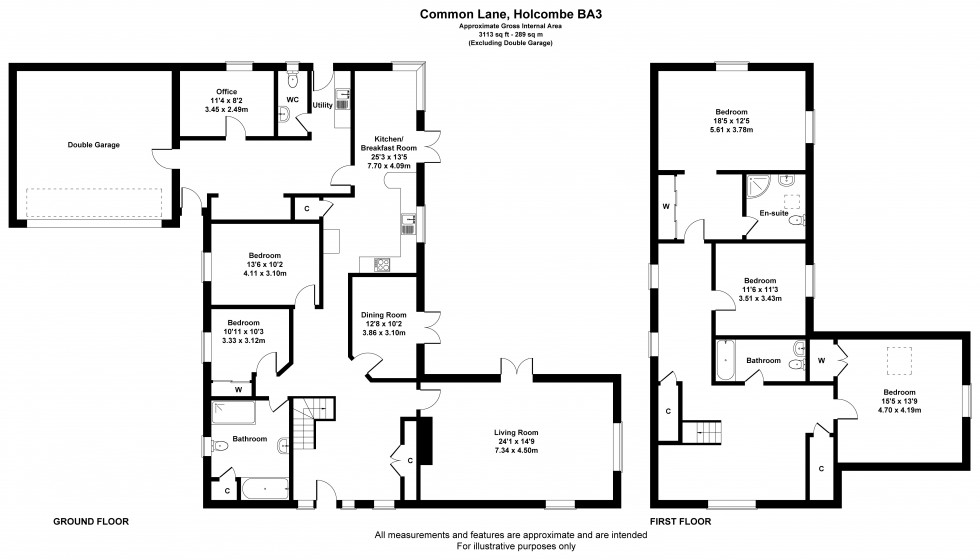 Floorplan for Holcombe, Radstock, Somerset