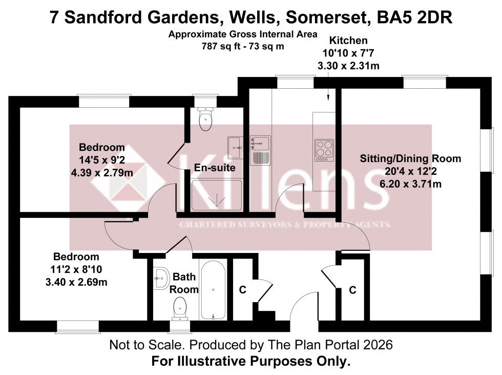 Floorplan for Wells, Somerset