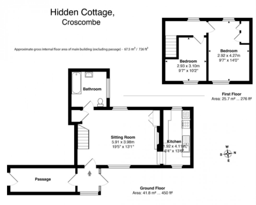 Floorplan for Croscombe, Wells, Somerset