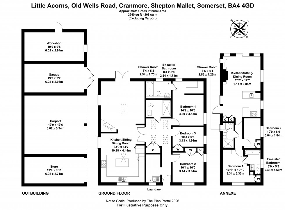 Floorplan for Cranmore, Shepton Mallet, Somerset