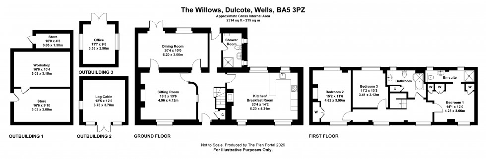 Floorplan for Wells, Somerset